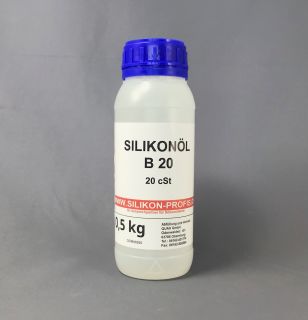 ELBESIL SILIKONÖL B 20 (20 cSt) - im 500 g, 2,5 kg  oder 10 kg Gebinde