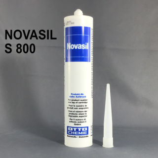 NOVASIL S 800 Silikonklebstoff für Kunststoffe - schwarz - 310 ml