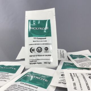 MOLYKOTE 111 Compound - Ventil-Schmier- und Dichtmittel - 6 g Siegelrandbeutel