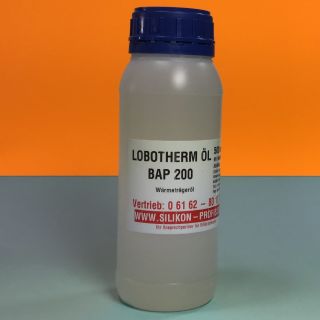 LOBOTHERM Öl BAP 200 - Für Hochtemperatur-Anwendungen bis 300 °C - im 500 ml oder 5 l Gebinde