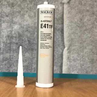 WACKER ELASTOSIL E41 TF RTV-1 Silikonkautschuk transparent - im 97 g (90 ml) oder 327 g (310 ml) Gebinde