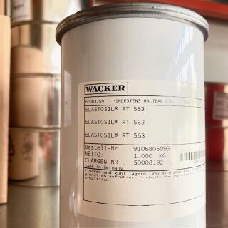 WACKER ELASTOSIL RT 563 - RTV-2 Silikonkautschuk - ohne Härter - im 1 kg Gebinde oder 25 kg Hobbock