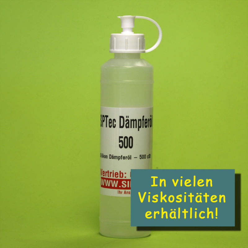 Dämpferöl 1.000 cSt (ca. 1.000 cPs oder 73 WT) - 100 ml - SILIKON-PRO